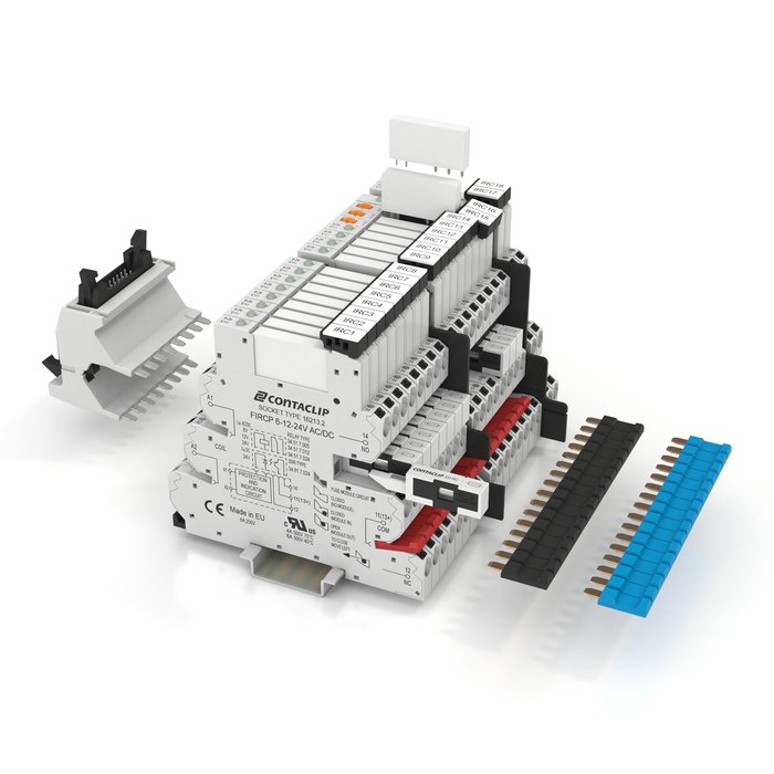 IRC - il programma CONTA-CLIP di accoppiatori a relè modulari in custodia da 6,2 mm o in custodia per guida DIN